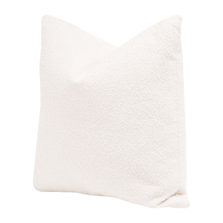 The Basic 22" Essential Pillow in Livesmart Boucle-Snow, Set of 2 - 7200-22.BOU-SNO