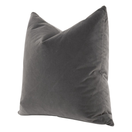 The Basic 26" Essential Euro Pillow in Dark Dove Velvet, Set of 2 - 7200-26.DDOV