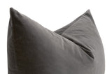 The Basic 34" Essential Dutch Pillow in Dark Dove Velvet, Set of 2 - 7201-34.DDOV