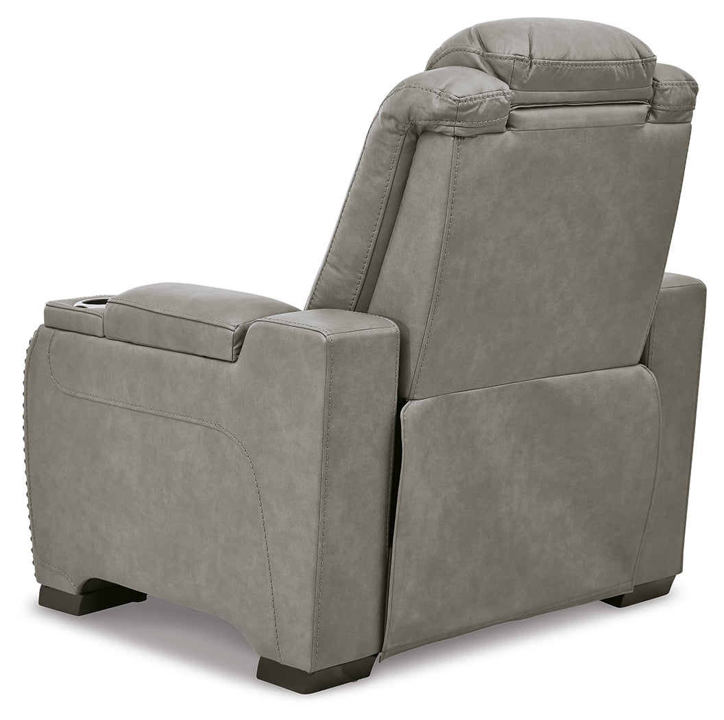 The Man-Den 3-Piece Home Theater Seating in Gray - PKG010455