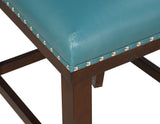 Tiffany 24″ Counter Stool, Peacock Leatherette, Set of 2 - TF650CCPC