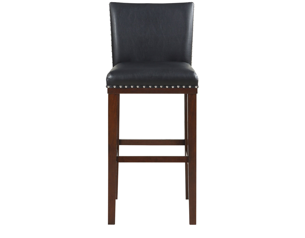 Tiffany 30″ Bar Stool, Black, Set of 2 - TF650BCBK