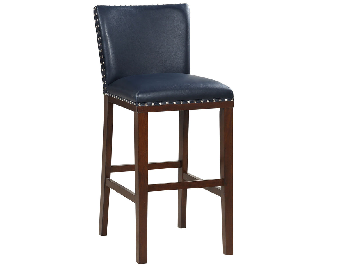 Tiffany 30″ Bar Stool, Navy, Set of 2 - TF650BCNV