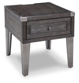 Todoe 2 End Tables in Dark Gray from Ashley - Luna Furniture