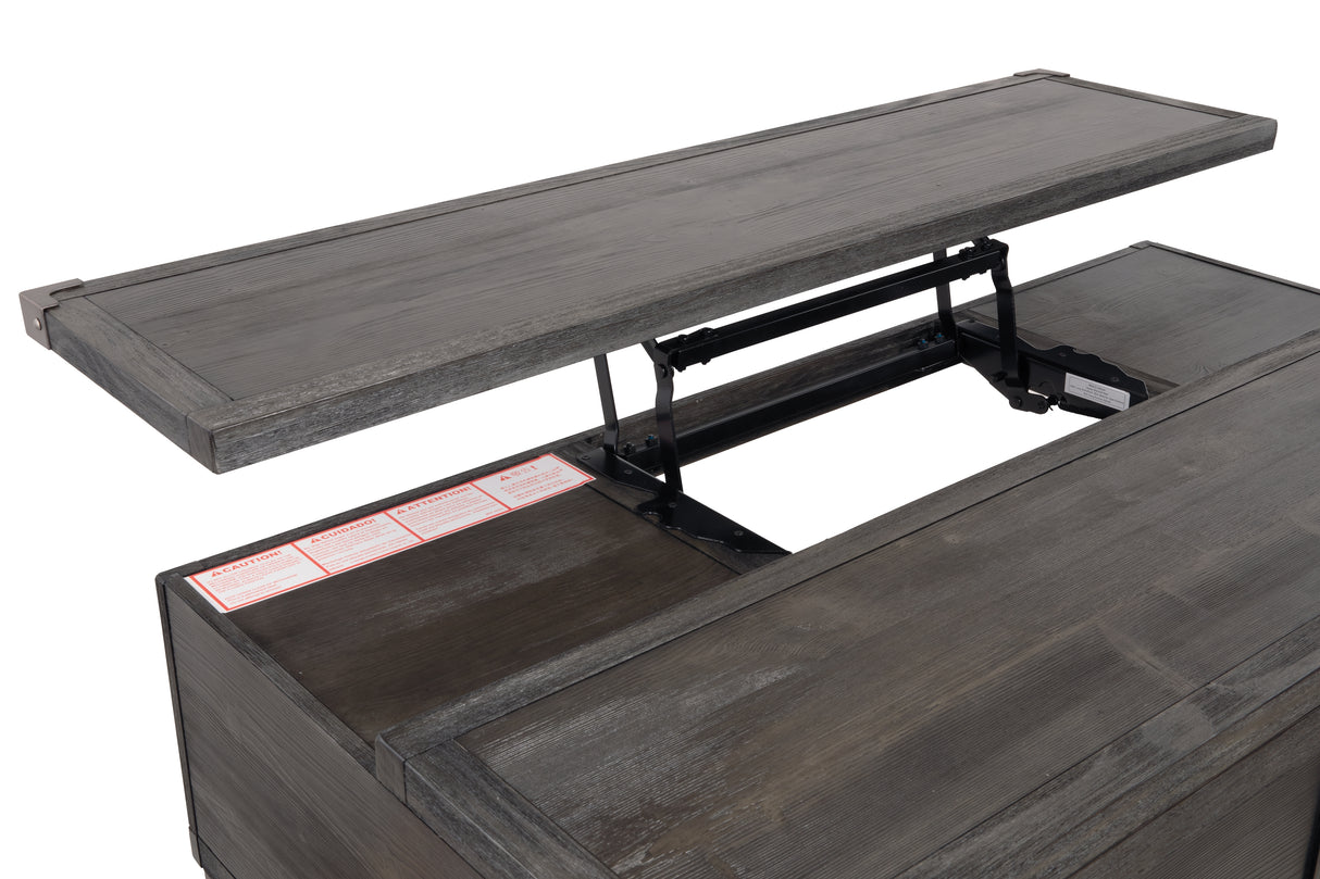 Todoe Coffee Table with 2 End Tables in Dark Gray from Ashley - Luna Furniture