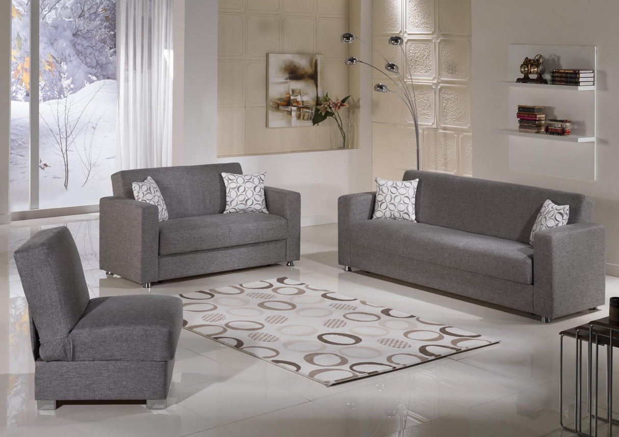 Tokyo Diego Gray Loveseat from Bellona - Luna Furniture