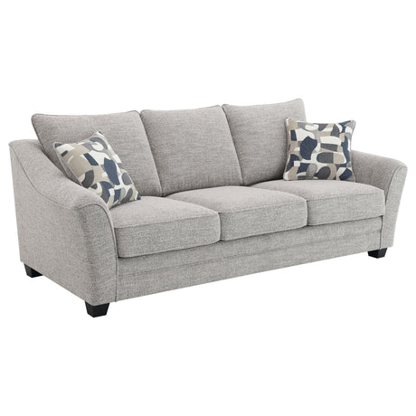 Tomkins 2-piece Boucle Upholstered Sofa Set Light Grey - 509671-S2