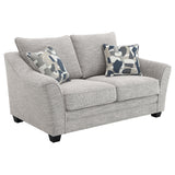 Tomkins 3-piece Boucle Upholstered Sofa Set Light Grey - 509671-S3