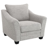 Tomkins Light Grey Boucle Upholstered Chair from Coaster - Luna Furniture