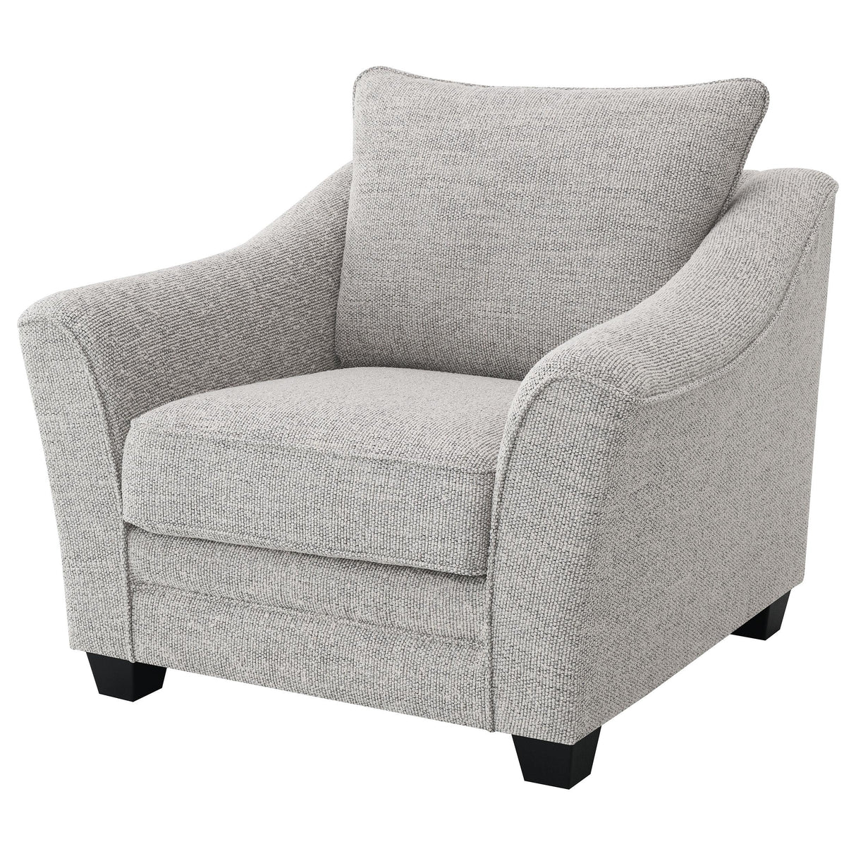 Tomkins Light Grey Boucle Upholstered Chair from Coaster - Luna Furniture