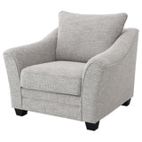 Tomkins Light Grey Boucle Upholstered Chair from Coaster - Luna Furniture