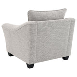 Tomkins Light Grey Boucle Upholstered Chair from Coaster - Luna Furniture