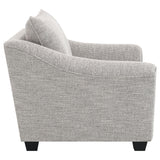 Tomkins Light Grey Boucle Upholstered Chair from Coaster - Luna Furniture