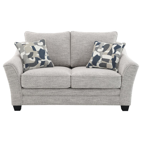 Tomkins Boucle Upholstered Loveseat Light Grey - 509672