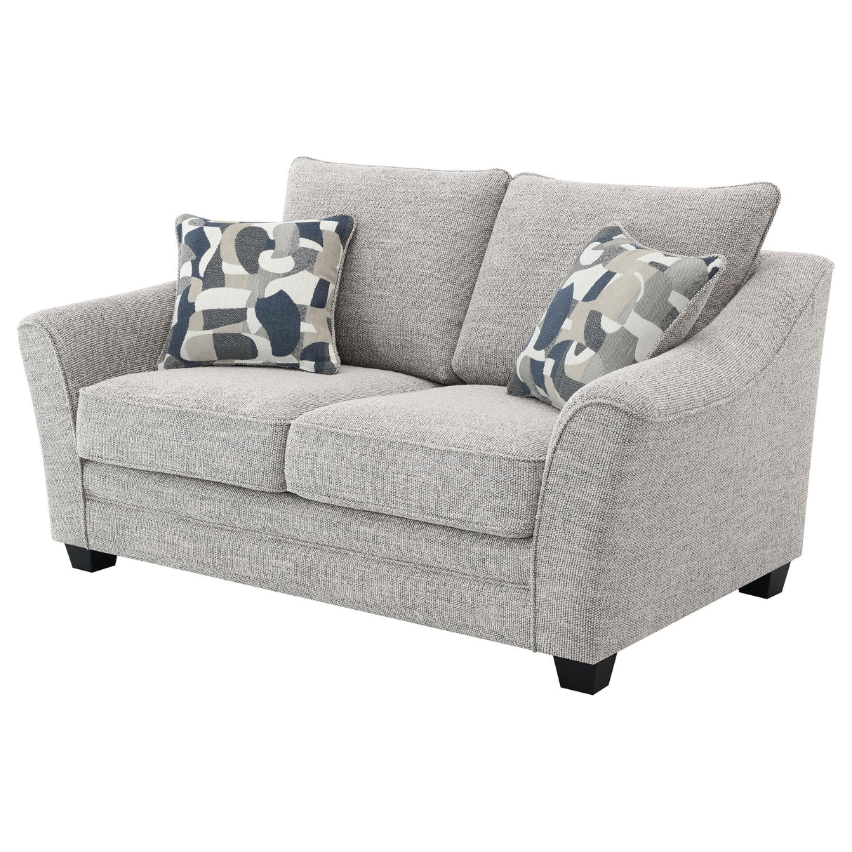 Tomkins Boucle Upholstered Loveseat Light Grey - 509672