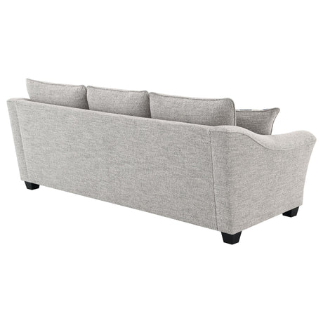 Tomkins Boucle Upholstered Sofa Light Grey from Coaster - Luna Furniture