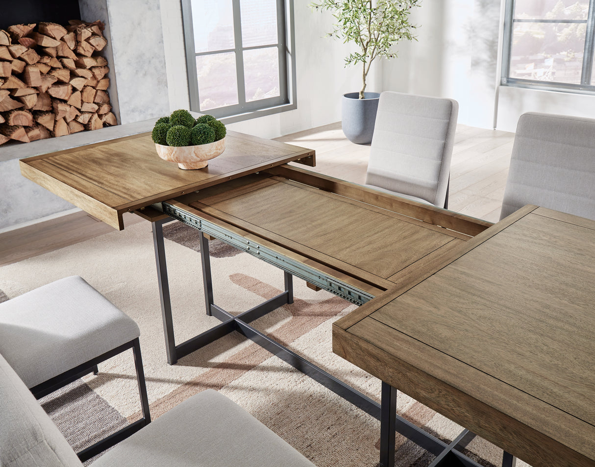 Tomtyn Dining Table and 4 Chairs in Light Brown from Ashley - Luna Furniture