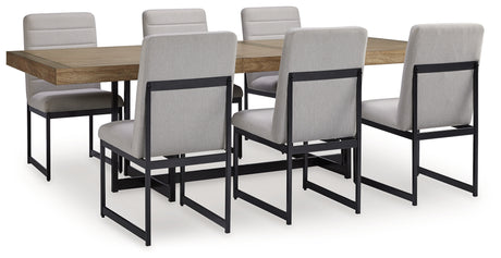 Tomtyn Dining Table and 6 Chairs in Light Brown from Ashley - Luna Furniture