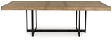 Tomtyn Light Brown Dining Extension Table from Ashley - Luna Furniture