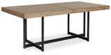 Tomtyn Light Brown Dining Extension Table from Ashley - Luna Furniture