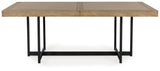 Tomtyn Light Brown Dining Extension Table from Ashley - Luna Furniture