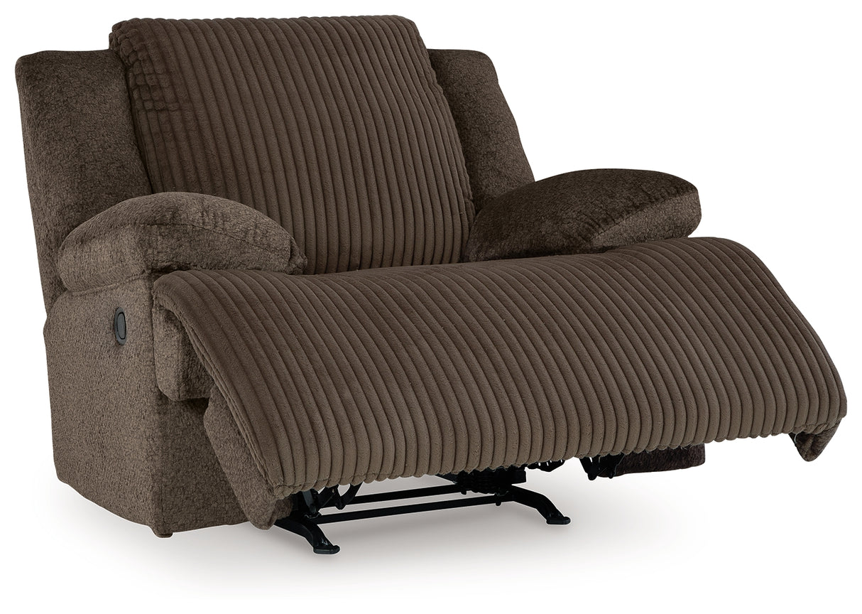 Top Tier 6-Piece Sectional with Recliner in Chocolate - PKG019384