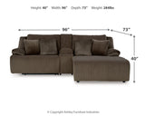 Top Tier Sofa and Recliner in Chocolate - PKG019387