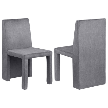 Tordera Velvet Upholstered Side Chair Grey (Set of 2) from Coaster - Luna Furniture