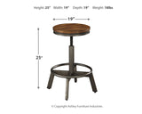 Torjin 2-Piece Bar Stool in Brown/Gray - PKG000115