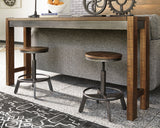 Torjin Counter Height Dining Table and 2 Barstools in Brown/Gray - PKG001986