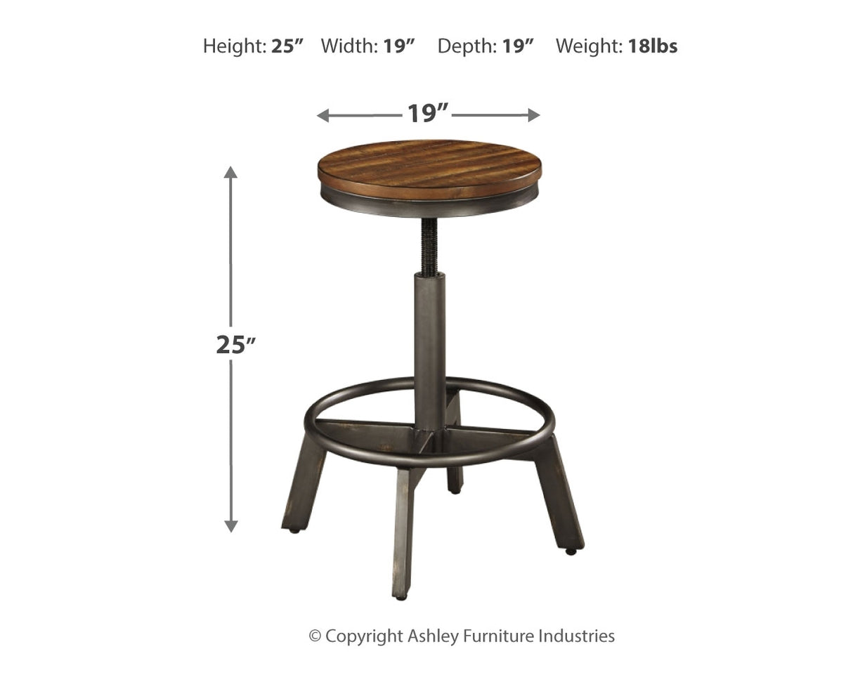 Torjin Counter Height Dining Table and 2 Barstools in Brown/Gray - PKG001986