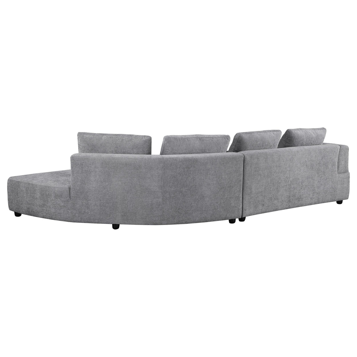 Toscano 134-inch Upholstered Sectional Sofa Grey from Coaster - Luna Furniture