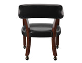 Tournament Arm Chair w/Casters, Black - TU500AB