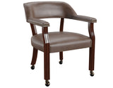 Tournament Arm Chair w/Casters – Brown - TU500A