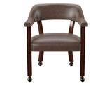 Tournament Arm Chair w/Casters – Brown - TU500A