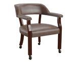 Tournament Arm Chair w/Casters – Brown - TU500A