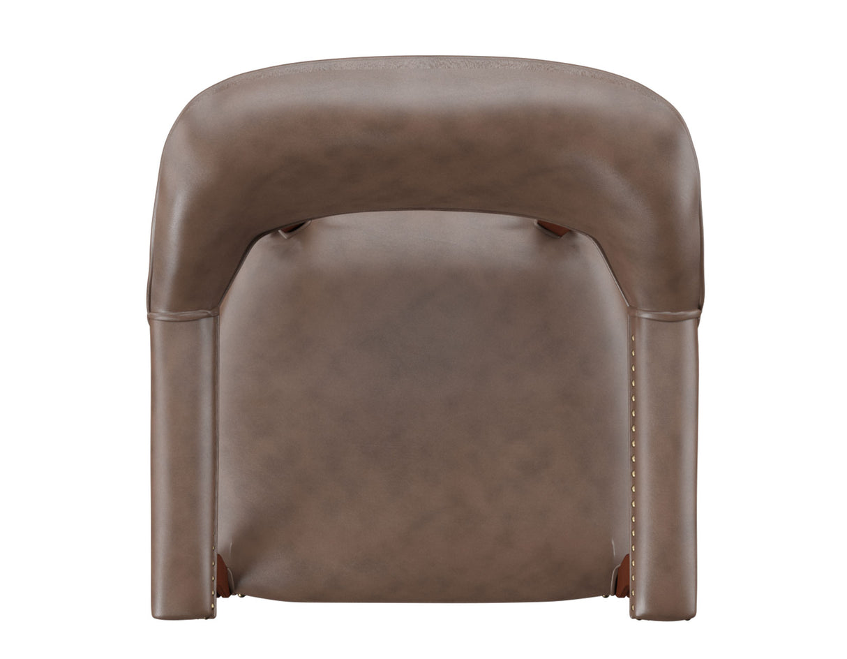 Tournament Arm Chair w/Casters – Brown - TU500A