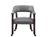 Tournament Arm Chair w/Casters, Gray from Steve Silver - Luna Furniture