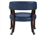 Tournament Arm Chair w/Casters, Navy from Steve Silver - Luna Furniture