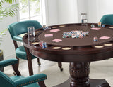 Tournament, Game Table and Chairs, 6-Piece, Brown(Table & 4 Side Chairs) from Steve Silver - Luna Furniture