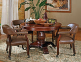 Tournament, Game Table and Chairs, 6-Piece, Brown(Table & 4 Side Chairs) from Steve Silver - Luna Furniture