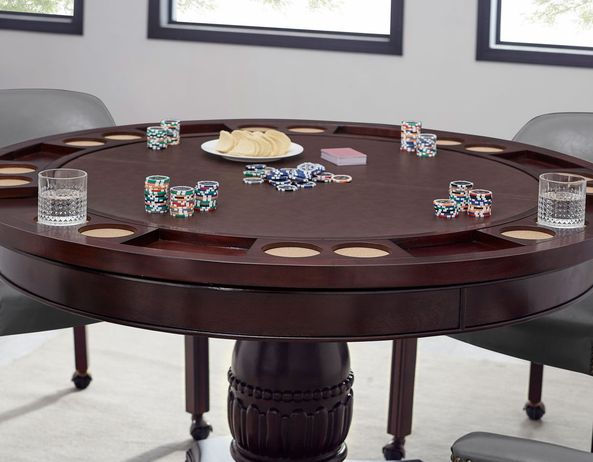 Tournament Game Table and Chairs, 6-Piece, Gray(Table & 4 Chairs) - SET | TU5050T | TU5050B | TU5050GT | TU500AG(4)