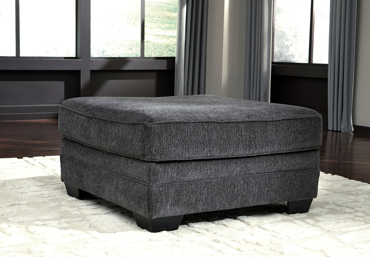 Tracling 3-Piece Sectional with Ottoman in Slate - PKG001612