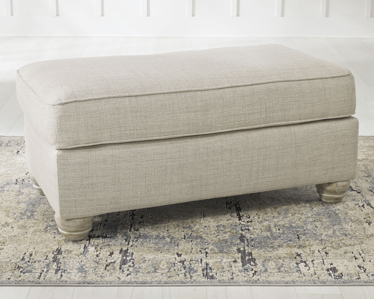 Traemore Sofa, Loveseat, Chair and Ottoman in Linen - PKG001040