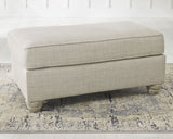 Traemore Sofa, Loveseat, Chair and Ottoman in Linen - PKG001040