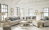 Traemore Sofa, Loveseat, Chair and Ottoman in Linen - PKG001041