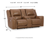 Trasimeno Sofa and Loveseat in Caramel - PKG015848