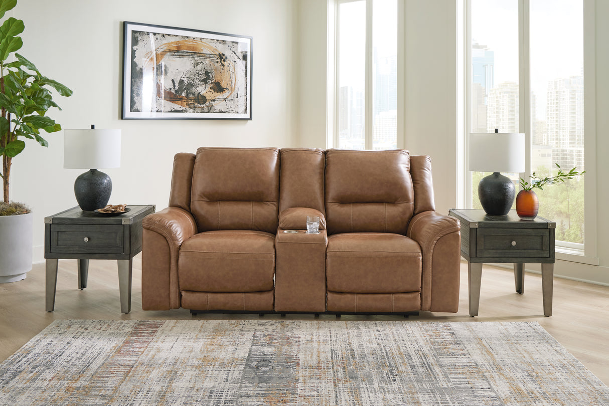 Trasimeno Sofa and Loveseat in Caramel - PKG015848