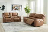 Trasimeno Sofa and Loveseat in Caramel - PKG015848