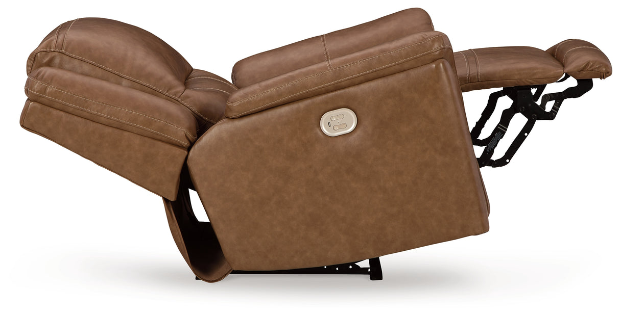 Trasimeno Sofa, Loveseat and Recliner in Caramel - PKG015849